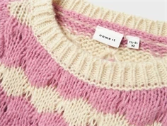 Name It mauve orchid stribet striktrøje